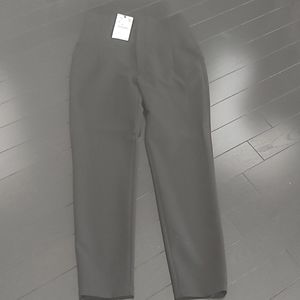 ZARA black, high rise cigarette pants